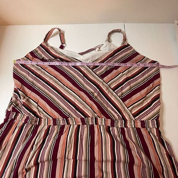 Maurice’s sleeveless wrap dress striped size Plus 2 - Picture 3 of 6